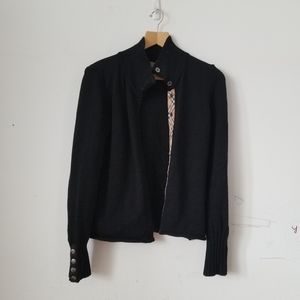 Burberry London Extra Fine Merino Wool Cardigan, L